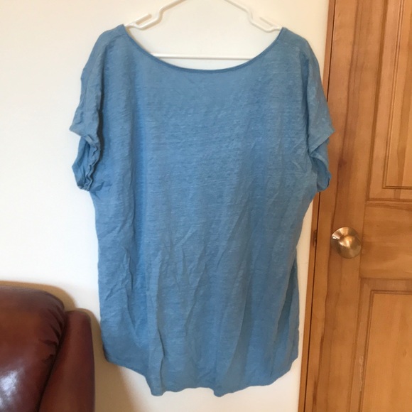 Hi-Low Short Sleeve Eileen Fisher T-shirt - Picture 7 of 7